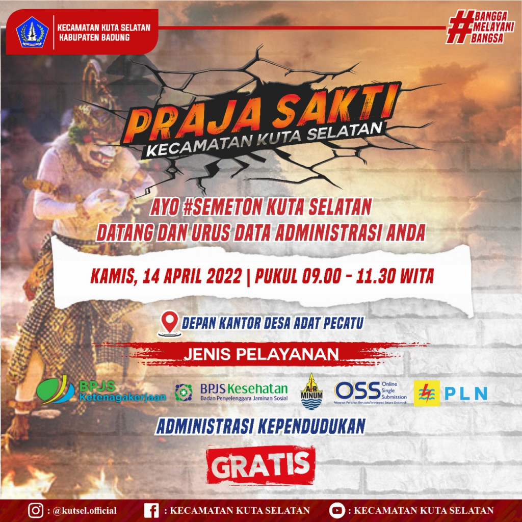 PRAJA SAKTI Kecamatan Kuta Selatan Pecatu